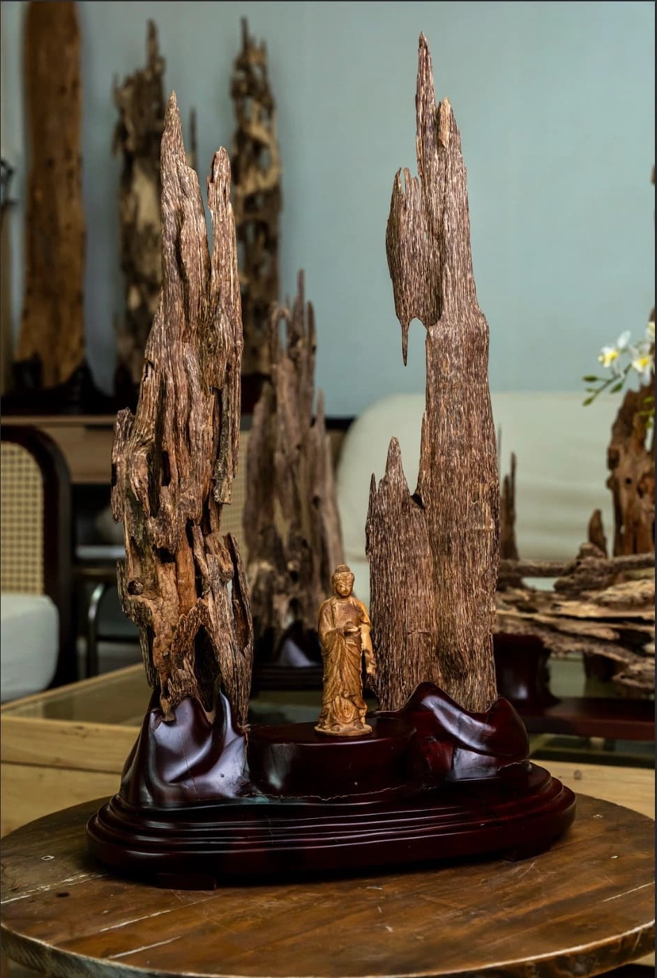 KHỐI TRẦM CẢNH "TỊNH TÂM SƠN" - MOC TRAM AGARWOOD - NHA TRANG